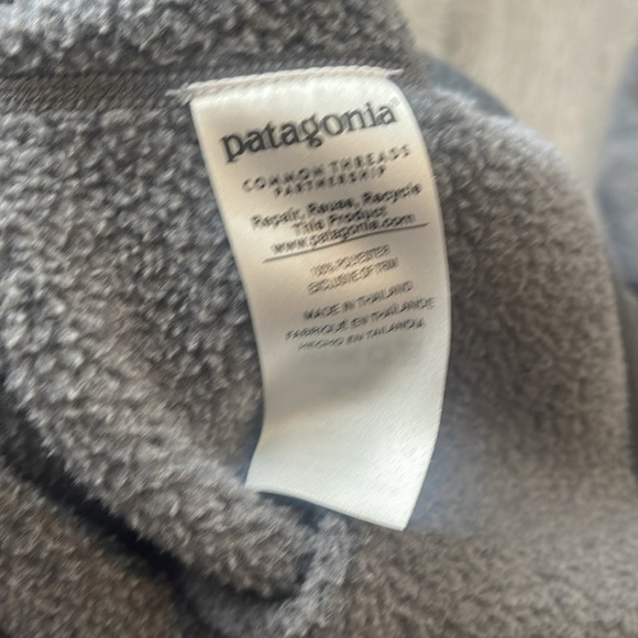 Patagonia women’s size small better sweater quarter zip in gray  pull over - Picture 8 of 8